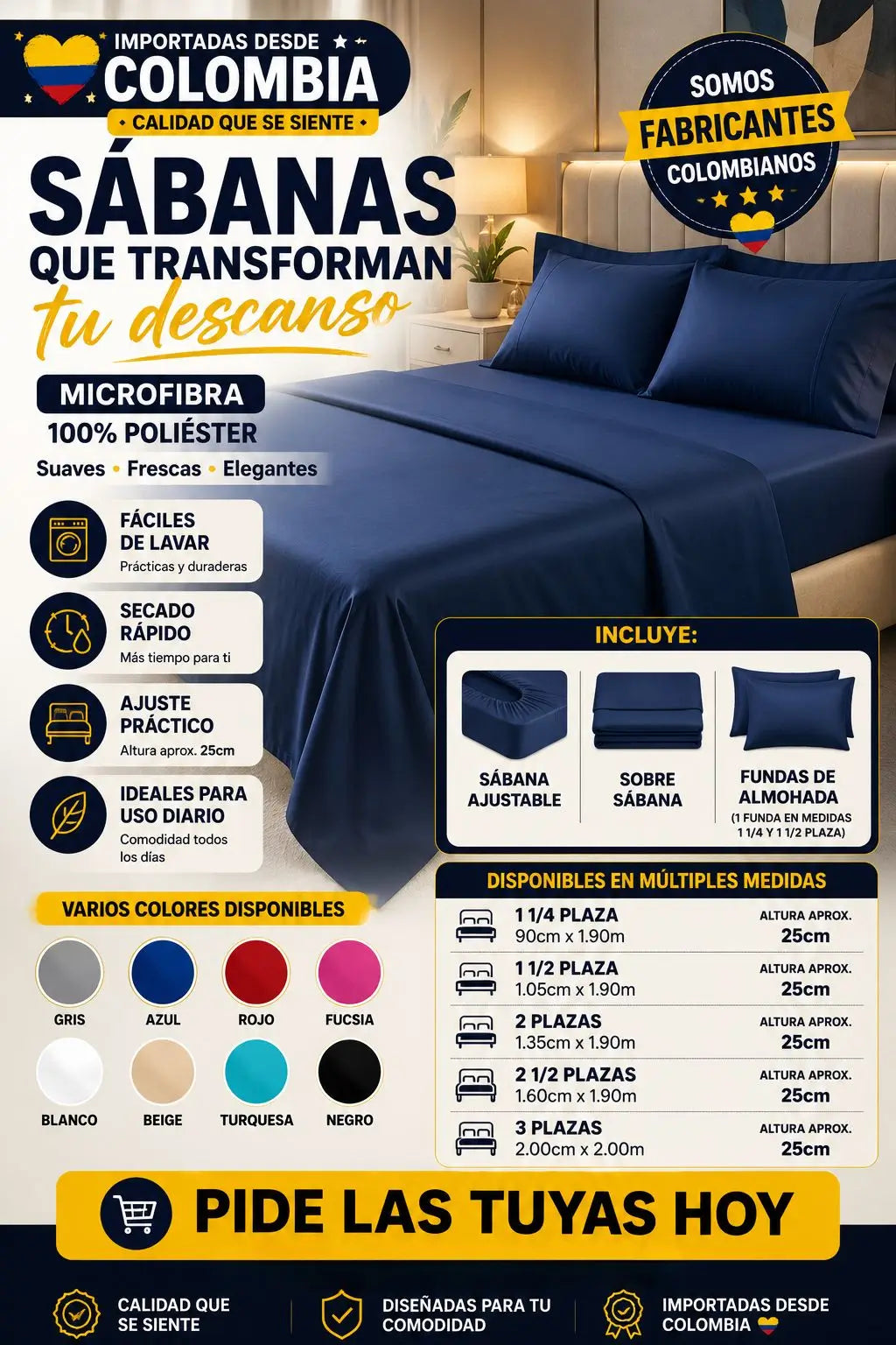 Juego de Sábanas 600 hilos ALTA CALIDAD