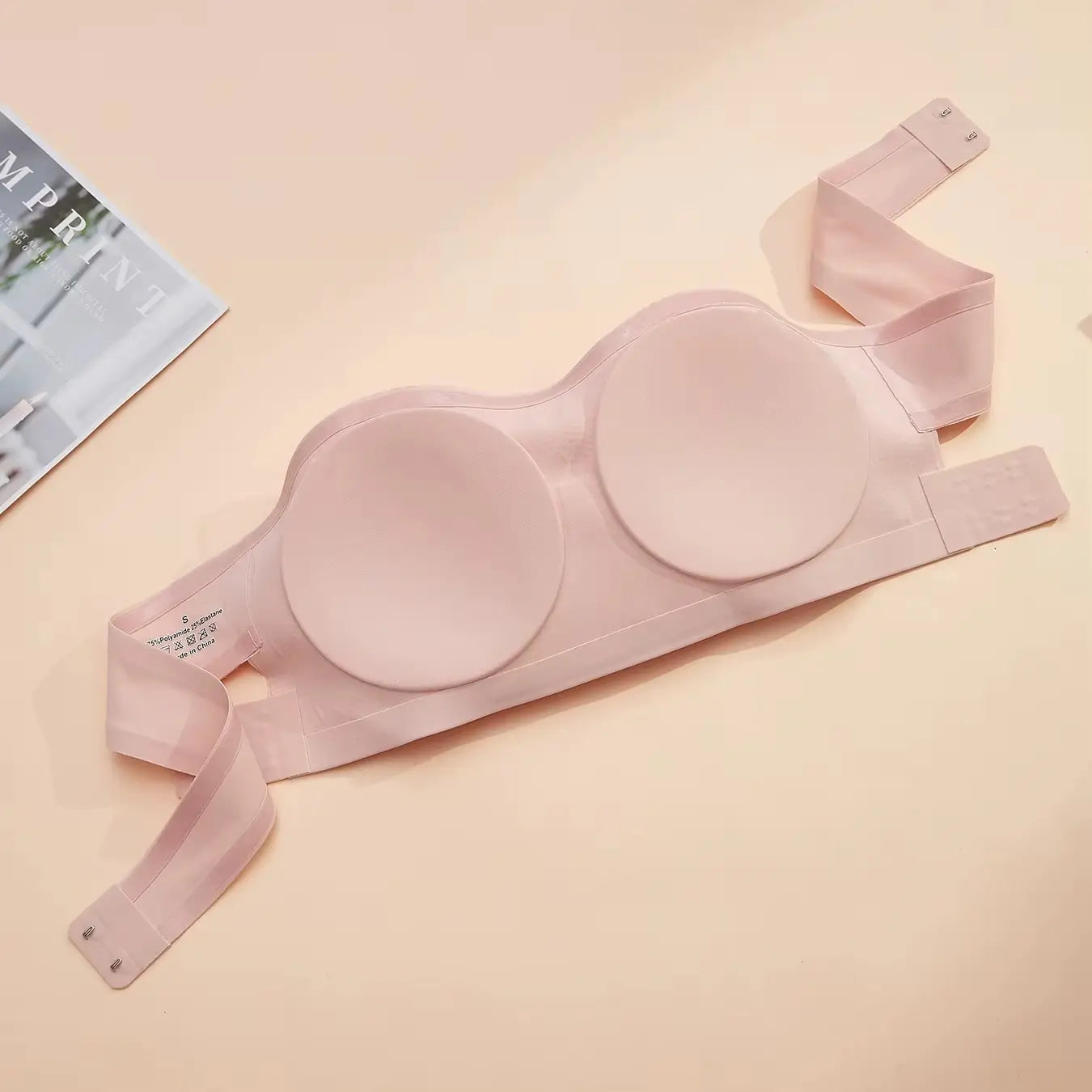 Brasier Push-up Invisible con Tirantes Cruzados